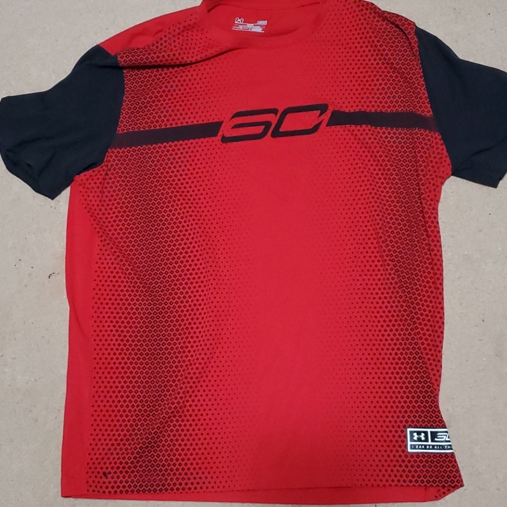 Red Under Armour Steph Curry Tee